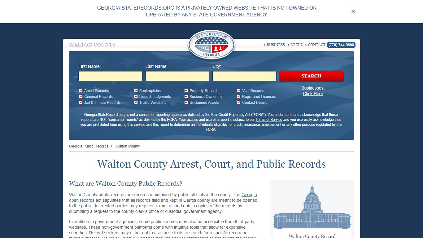 Walton Georgia State Records | StateRecords.org